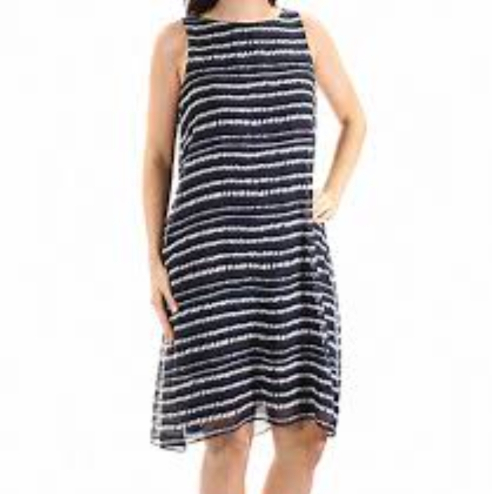 Lauren by Ralph Lauren, Sleevess Dress printed A-line size 12P